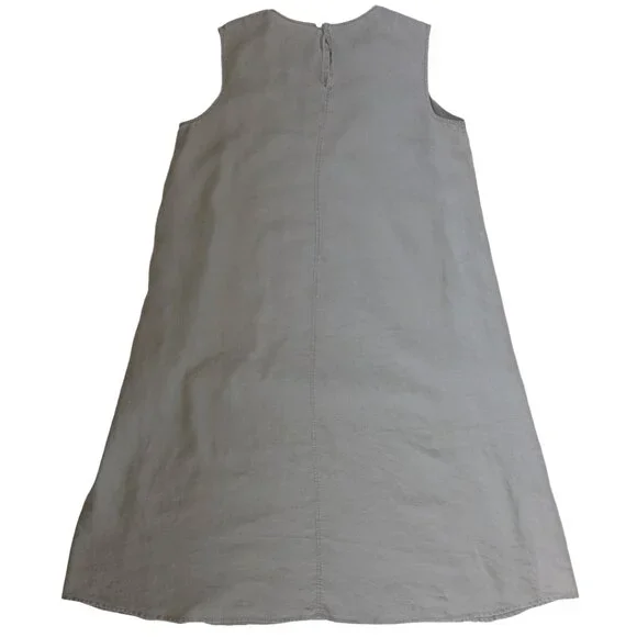 Muji Ladies' French Linen Sleeveless Dress Sz M-L - Picture 3 of 8